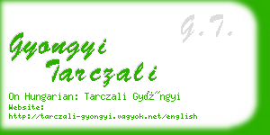 gyongyi tarczali business card